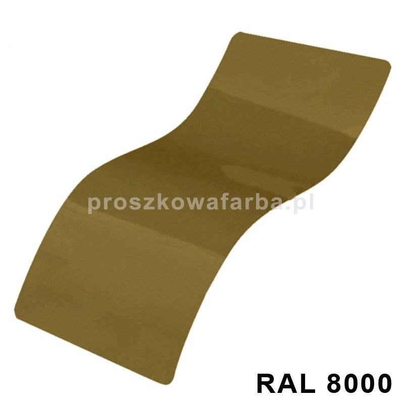RAL 8000 Poliestrowa Kolor zielono-brązowy Gładki Połysk 1 kg