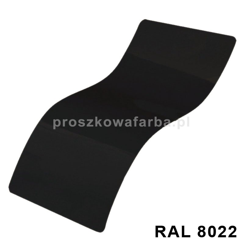 RAL 8022 Poliestrowa Kolor Brązowo czarny Gładki Połysk 1 kg