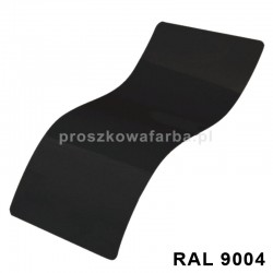 RAL 9004 Poliestrowa Czarny Sygnałowy Gładki Połysk 1 kg
