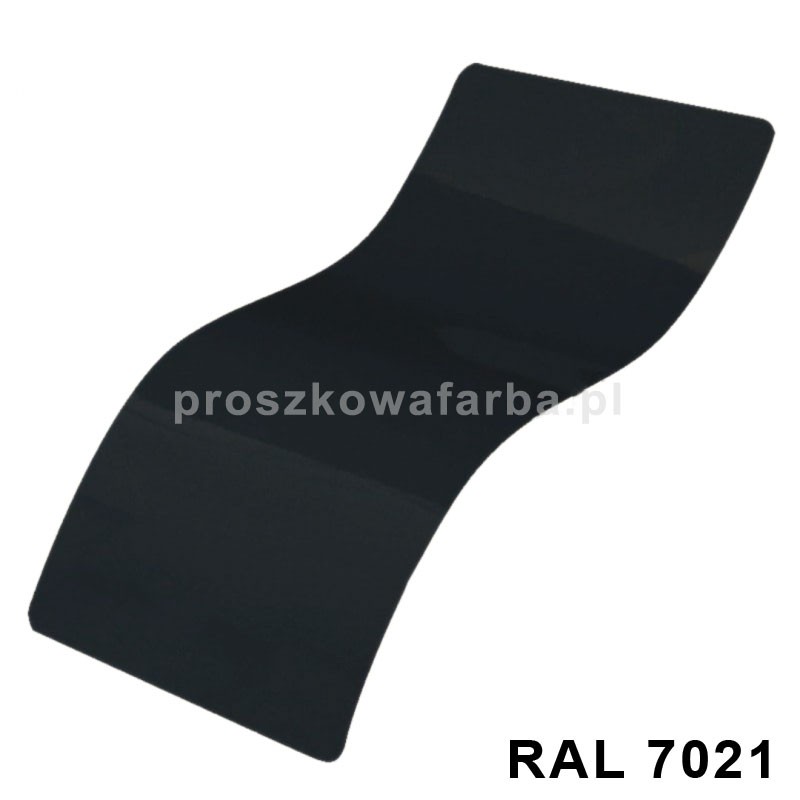 RAL 7021 Poliestrowa Kolor Szary Czarny Gładki Połysk 1 kg