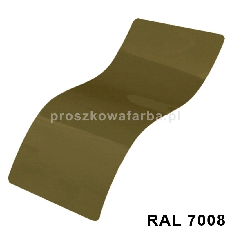 RAL 7008 Poliestrowa Kolor Szary Khaki Gładki Połysk 1 kg