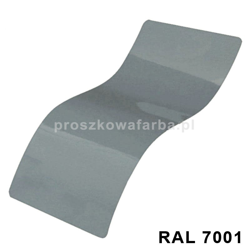 RAL 7001 Poliestrowa Kolor Szary Błękitny Gładki Połysk 1 kg