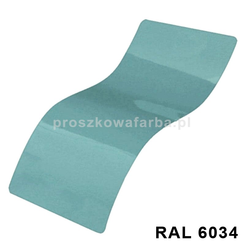 RAL 6034 Poliestrowa Kolor Turkusowy Pastelowy Gładki Połysk 1 kg