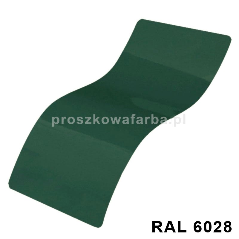 RAL 6028 Poliestrowa Kolor Zielony Sosnowy Gładki Połysk 1 kg