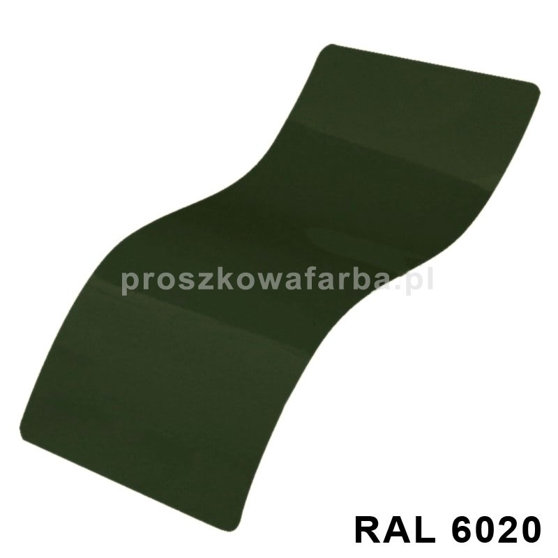 RAL 6020 Poliestrowa Kolor Zielony Tlenkowy Gładki Połysk 1 kg