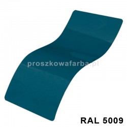 RAL 5009 Poliestrowa Niebieski Atlantycki PÓŁPOŁYSK  1 kg