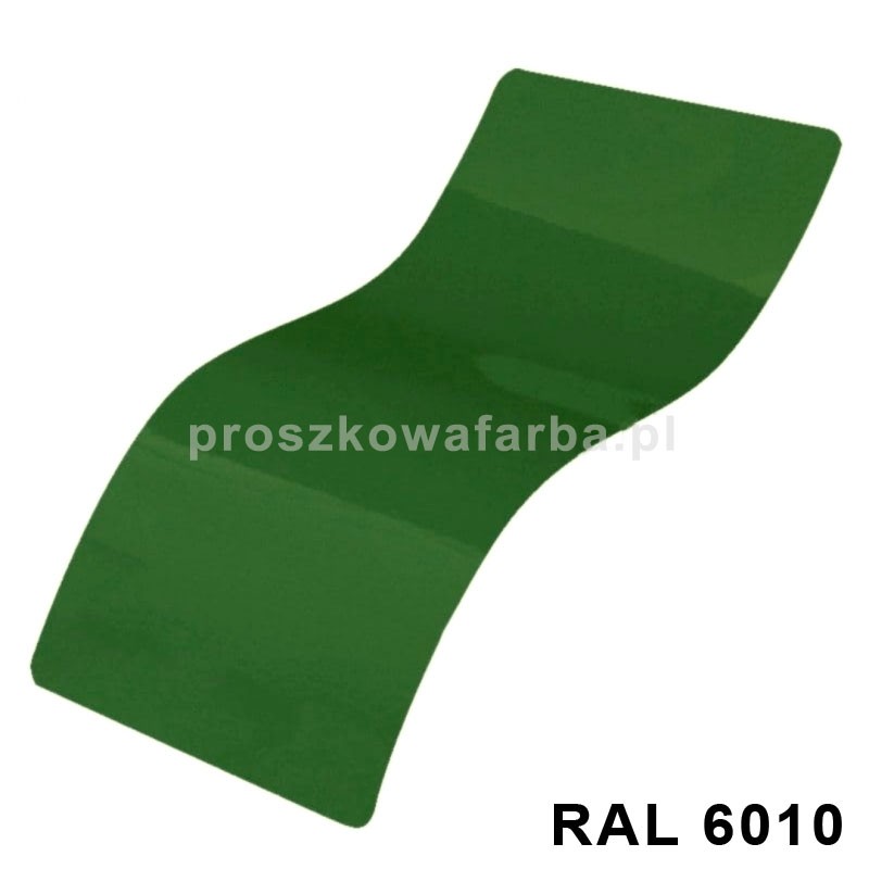 FARBA PROSZKOWA RAL 6010 Poliestrowa Kolor Zielony Trawiasty Drobna Struktura 1 kg