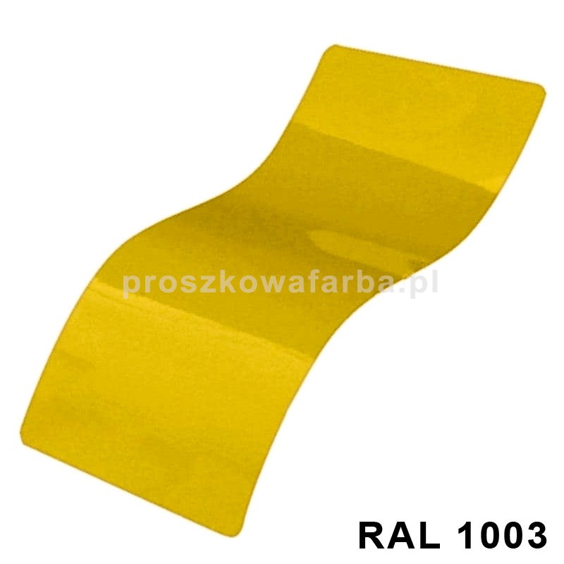 FARBA PROSZKOWA RAL 1003 Poliestrowa Kolor Żółty Sygnałowy Gruba Struktura 1 kg