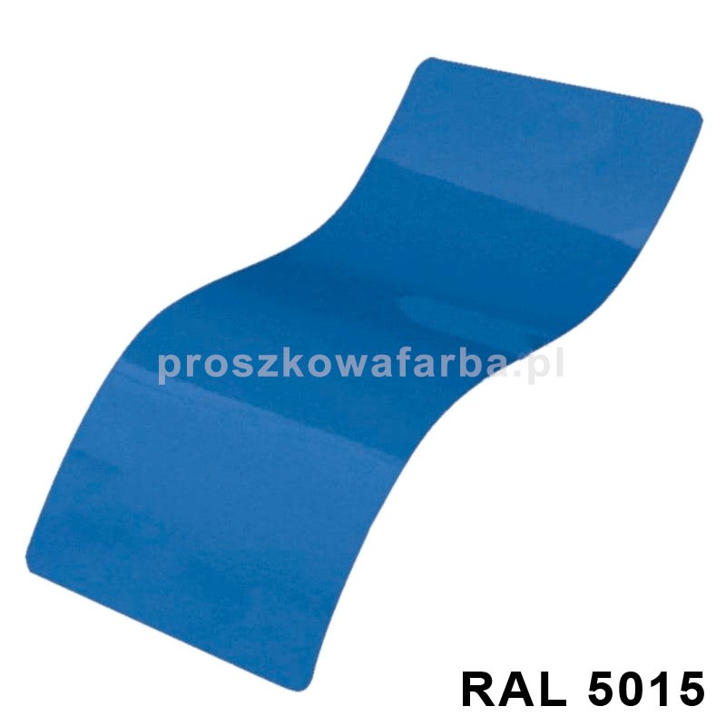 FARBA PROSZKOWA RAL 5015 Poliestrowa Kolor Niebieski Średni Gruba Struktura  1 kg