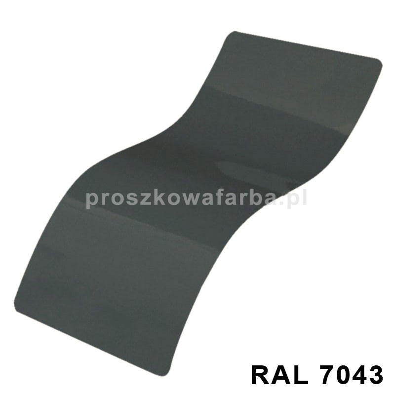 RAL 7043 Poliestrowa Szary Ciemny Gładki Połysk 1 kg