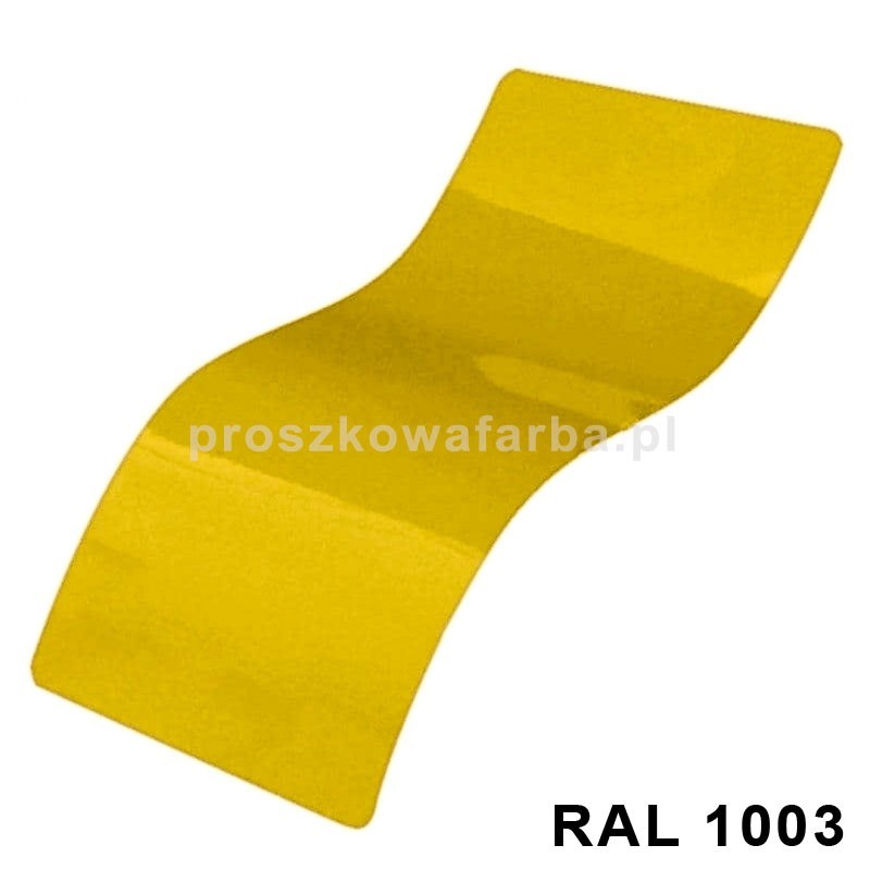 FARBA PROSZKOWA RAL 1003 Poliestrowa Kolor Żółty Sygnałowy Drobna Struktura 1kg
