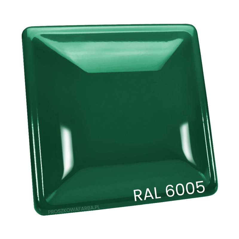 RAL 6005 Poliestrowa Kolor Zielony Mech Gładki Połysk 1 kg