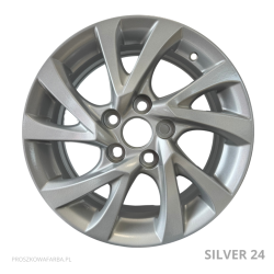 Farba proszkowa srebrny metalik na felgi