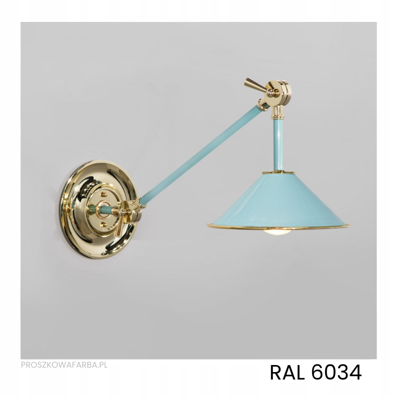 RAL 6034 Poliestrowa Turkusowy Pastelowy Gładki Połysk 1 kg