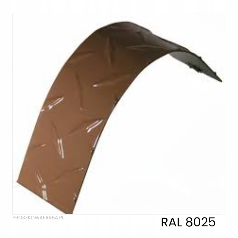 FARBA PROSZKOWA RAL 8025 Poliestrowa Brązowo-blady Gładki Połysk 1 KG
