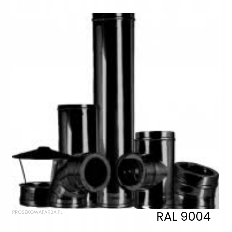 RAL 9004 Poliestrowa Czarny Sygnałowy Gładki Połysk 1 kg