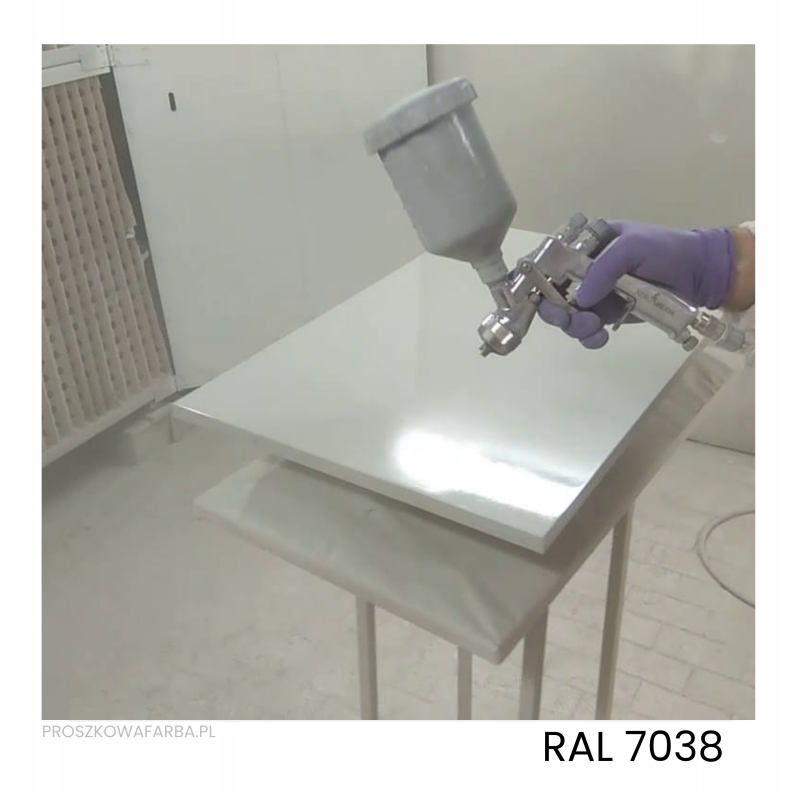 RAL 7038 Poliestrowa Szary Agatowy Gładki Połysk 1 kg