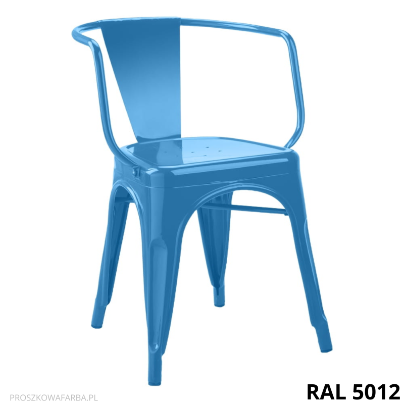 RAL 5012 poliestrowa gładka z połyskiem