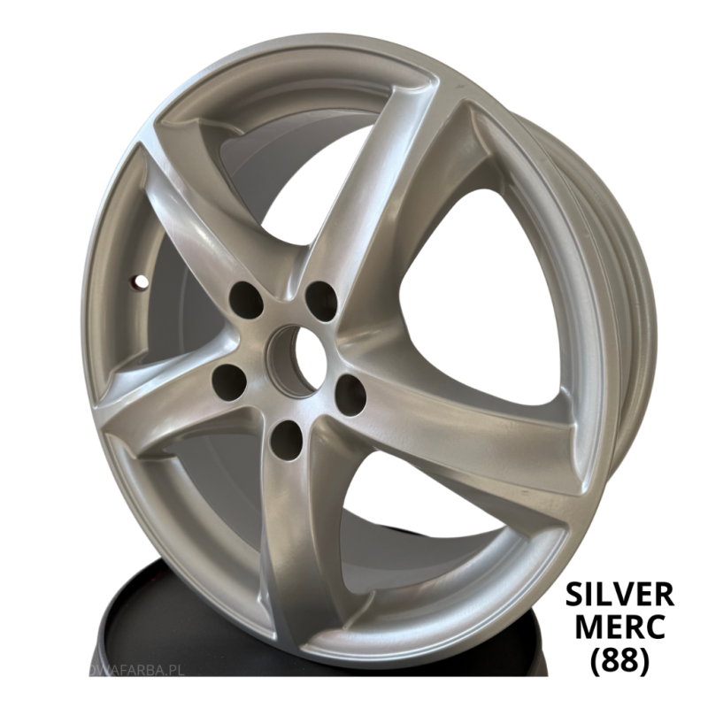 Farba Proszkowa Silver Merc (88) Gładka Satyna