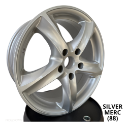 Farba Proszkowa Silver Merc (88) Gładka Satyna