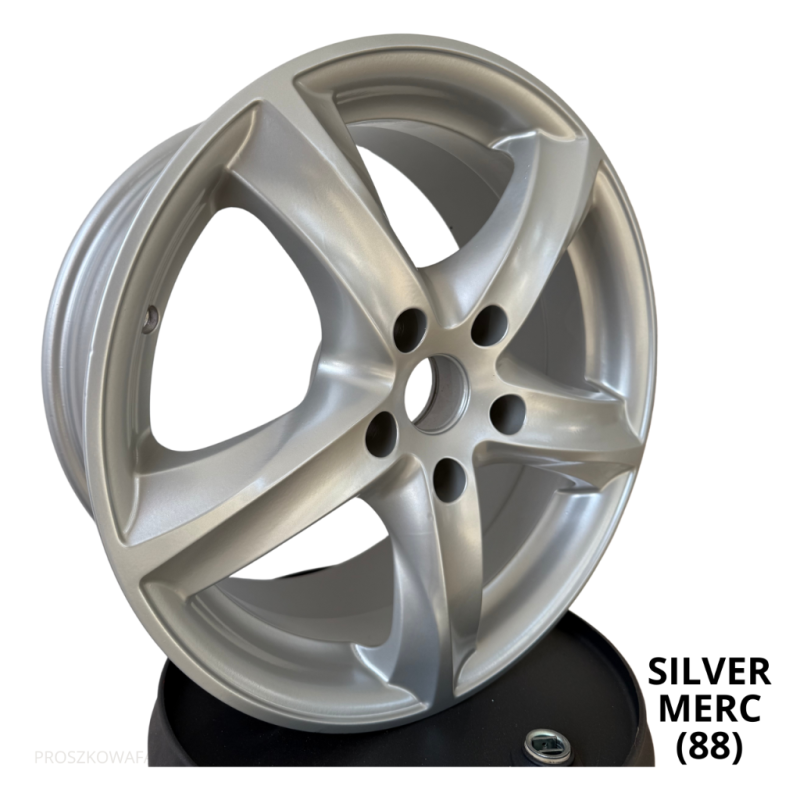 Farba Proszkowa Silver Merc (88) Gładka Satyna