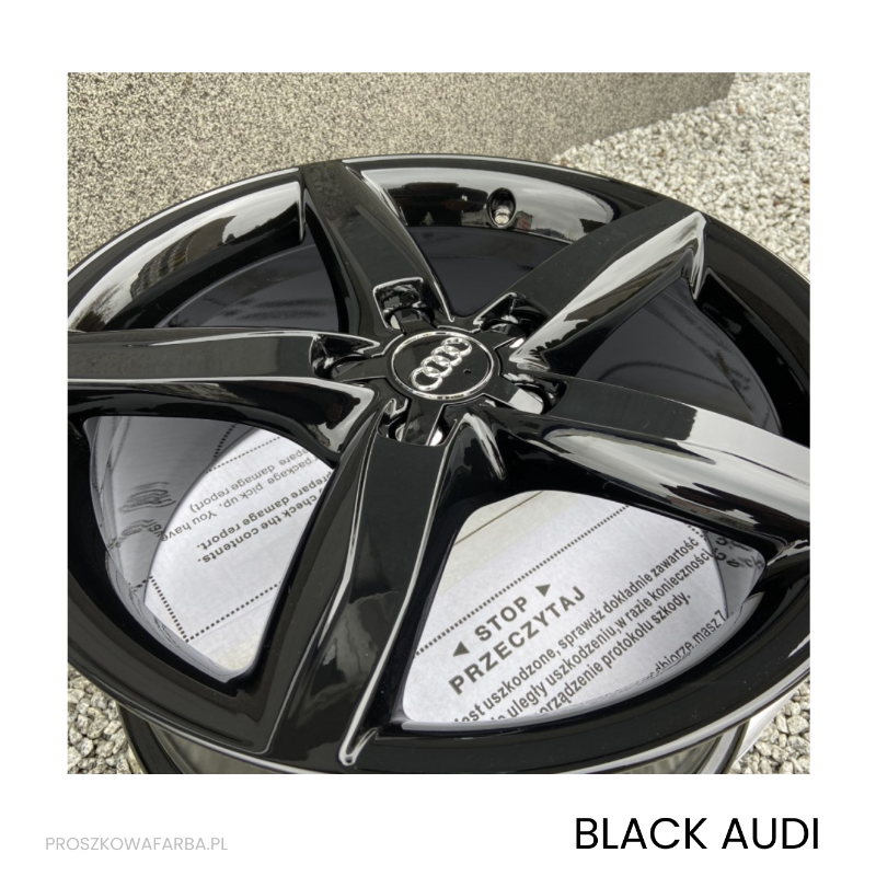 BLACK AUDI Wysoki Gładki Połysk