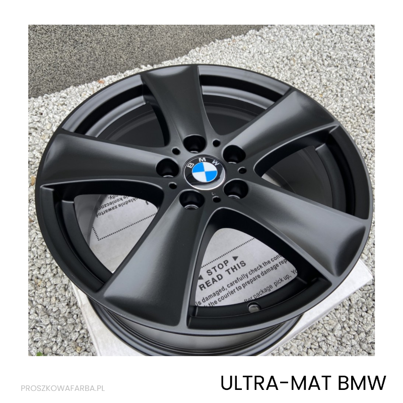 Farba Proszkowa BMW Czarny Gładki Matowy