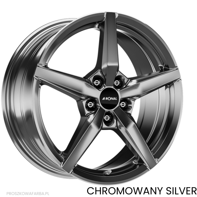 Farba Proszkowa Srebrny Gładki Połysk