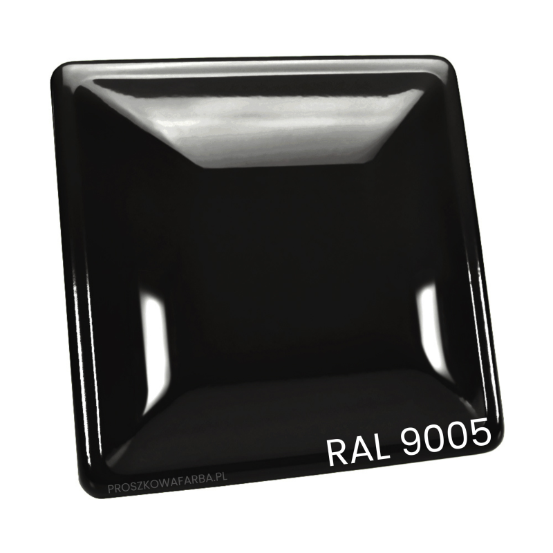 FARBA PROSZKOWA RAL9005 Poliester GŁADKI POŁYSK (Czarny)  25 kg [KARTON]